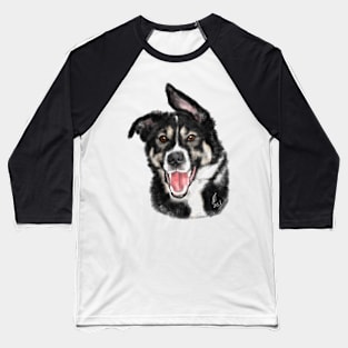 Very Happy Pooch Puppy Dog Baseball T-Shirt